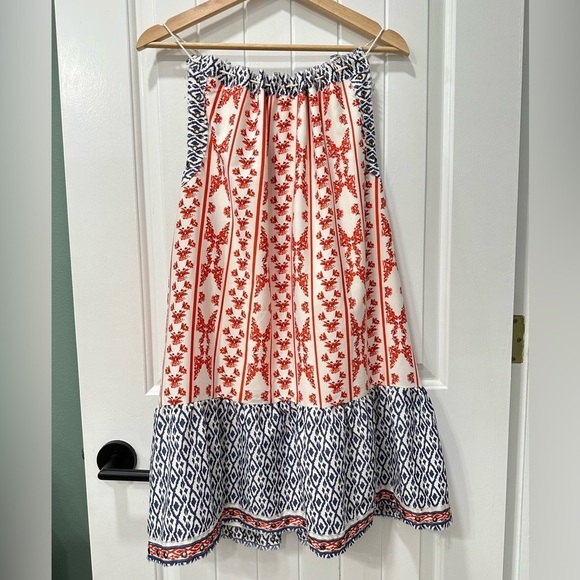 Tularosa Samuel Dress in Cobalt & Rust - Picture 6 of 9